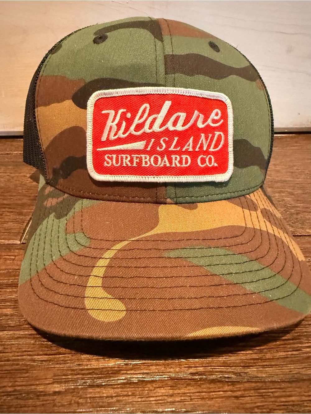 OUTER BANKS Camo Trucker Hat - Green/Brown